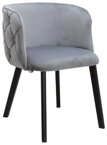 Καρέκλα Τραπεζαρίας Noelle Fylliana Γκρί 55x52x76εκ. 2αδα 55x52x76 εκ.