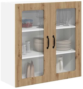 vidaXL Ραφιέρα τοίχου LUCCA Artisan Δρυς 80 x 31 x 80 εκ.
