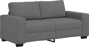 vidaXL Διθέσιος Καναπές Σκούρο Γκρι 180x77x82 εκ. Ύφασμα