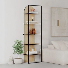 Βιβλιοθήκη Archy Megapap χρώμα sapphire oak 53x31,7x180εκ.