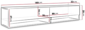 Έπιπλο τηλεόρασης Doka-Μήκος: 180 εκ.