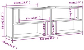 ΈΠΙΠΛΟ ΤΗΛΕΟΡΑΣΗΣ ΓΚΡΙ ΣΚΥΡΟΔΕΜΑΤΟΣ 149X30X52 ΕΚ. ΜΟΡΙΟΣΑΝΙΔΑ 808363