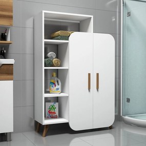 Βιβλιοθήκη Λευκό DRIGRAA 90x32x132