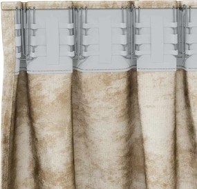 vidaXL Βελούδινες Κουρτίνες 2 pcs Κρεμ 140 x 140 cm Βελούδο