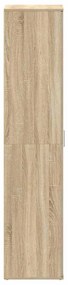 vidaXL Ντουλάπα Παπουτσιών Καφέ 80 x 39 x 180 εκ Επεξεργασμένο ξύλο