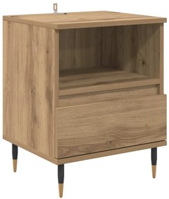 vidaXL Κομοδίνο Artisan Oak 40 x 35 x 50 εκ. Επεξεργασμένο ξύλο