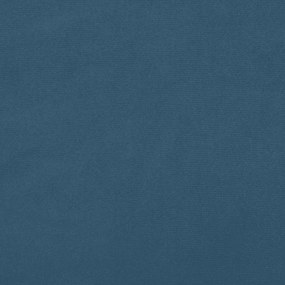 vidaXL Κρεβάτι Boxspring με Στρώμα Σκούρο Μπλε 90x200 εκ. Βελούδινο
