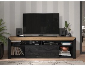 Έπιπλο Τηλεόρασης Almeida 180 Artisan Oak - Carbon 180x41x57 εκ. 180x41x57 εκ.