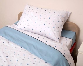 Σετ Πάπλωμα Μονό 160x240 Ίκαρος Σιέλ