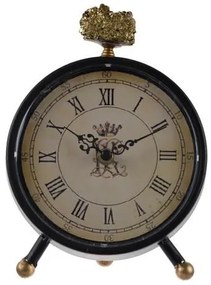 Artekko Lavonia Eπιτραπέζιο Ρολόι με Μέταλλο/Γυαλί Μαύρο (16,5x6.4x20.3)cm Artekko 41828