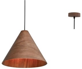 Φωτιστικό Οροφής MQ18P133WW 1Χ E27 D33XH180 Walnut Aca Decor Wood