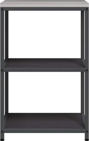 vidaXL Ράφι Κουζίνας HATTEM Μαύρο 60 x 50 x 92 εκ Ατσάλι