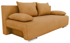 Καναπές Κρεβάτι Τριθέσιος GEORGIA Ανοιχτό Καφέ 194x93x72cm - Ύφασμα - 14560011