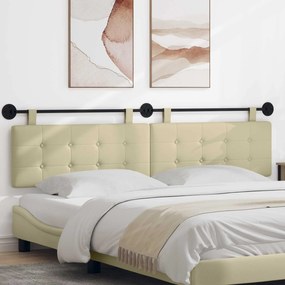 vidaXL Κρεμαστό Κεφαλάρι Κρεμ Τεχνητό Δέρμα