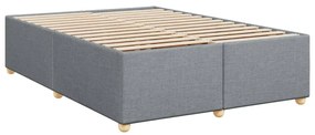 ΚΡΕΒΑΤΙ BOXSPRING ΜΕ ΣΤΡΩΜΑ ΑΝΟΙΧΤΟ ΓΚΡΙ 140X200 ΕΚ. ΥΦΑΣΜΑΤΙΝΟ 3285380