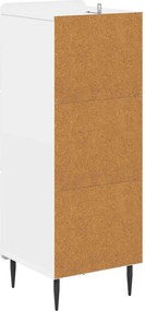 vidaXL Ντουλάπι με Συρτάρια Λευκό 33 x 34,5 x 92 εκ.