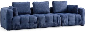 Καναπές Τριθέσιος Amaris 560ARE4127 290x100x65cm Navy Blue
