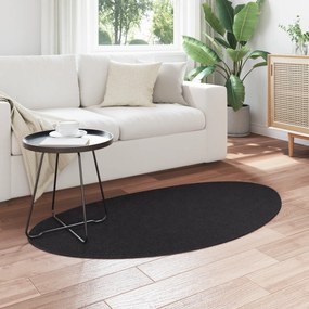 vidaXL Χαλί 'HUARTE' Χαμηλής Πυκνότητας Μαλακό και Πλενόμενο Μαύρο 80x150 εκ.