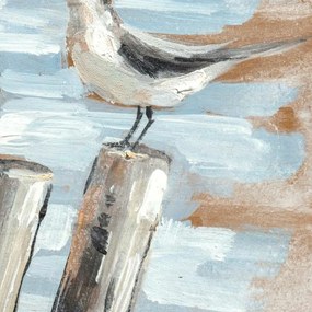 Καμβάς DKD Home Decor Τζίντζερ Καμβάς 45 x 2,7 x 45 cm