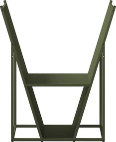 vidaXL Ράφι Καυσόξυλων 69,5x35x81 εκ. Χάλυβας ψυχρής έλασης