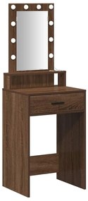 vidaXL Τραπέζι περιποίησης Καφέ 50 x 41 x 140 εκ. Επεξεργασμένο ξύλο