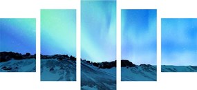 Εικόνα 5 μερών όμορφο φαινόμενο φωτός στον ουρανό - 100x50