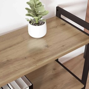 vidaXL Βιβλιοθήκη artisan δρυς 80 x 30 x 83 εκ Επεξεργασμένο ξύλο