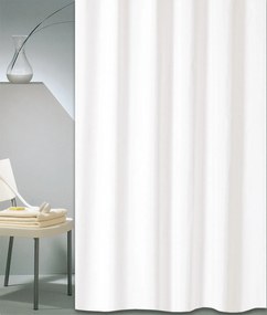 Κουρτίνα Μπάνιου (180x200) Με Κρίκους San Lorentzo Solid White