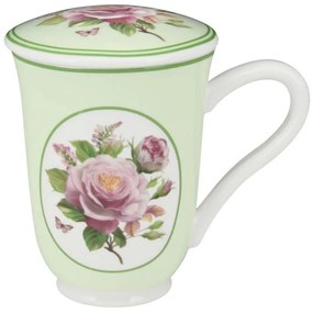 Κούπα Με Καπάκι Romantic Touch LX1902830G 300ml Multi Oriana Ferelli® Porcelain