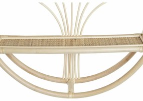 Ράφια DKD Home Decor Τοίχο Φυσικό ρατάν 2 Ράφια (60 x 14 x 60 cm)