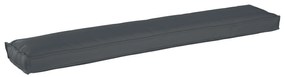 vidaXL Μαξιλάρι Πλατώ για Παγκάκι Ανθρακί 200x40x8 εκ. Oxford Fabric