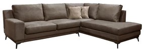 Corner Sofa Contessa Fylliana Right Corner Brown - Beige 272x220x93 cm