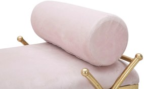Ταμπουρέ Ροζ/Χρυσό RIBBON 49x112.5x53