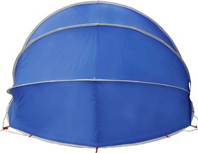 vidaXL Σκηνή πισίνας τύπου θόλου Μπλε 538 x 440 x 204 εκ.