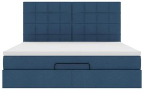 Οθωμανικό κρεβάτι με στρώμα μπλε 180x200cm ύφασμα 3313181