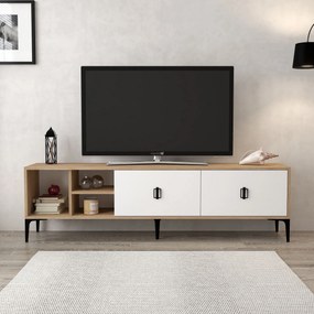 Έπιπλο Τηλεόρασης Sapphire Δρυς / Λευκό DEDRON 180x35x18