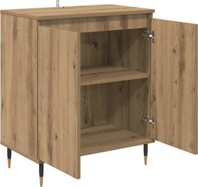 vidaXL Πλαϊνό γραφείο Artisan Oak 60 x 35 x 70 cm Επεξεργασμένο Ξύλο