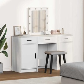 vidaXL Τραπέζι περιποίησης Λευκό 50 x 41 x 135 εκ Επεξεργασμένο ξύλο