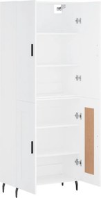vidaXL Ντουλάπι Λευκό 69,5x34x180 εκ. από Επεξεργασμένο Ξύλο