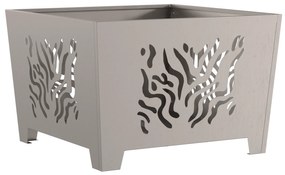 vidaXL Σχάρα Φωτιάς Τετράγωνη 60x60x40 εκ Κατασκευασμένη από Αweathering Χάλυβα