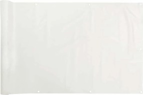 vidaXL Περίφραξη Μπαλκονιού Προστατευτική Λευκή 800x120 εκ. από PVC