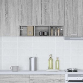 vidaXL Κρεμαστό ντουλάπι Γκρίζο Σονομα 20 x 29,5 x 80 εκ.
