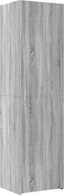 vidaXL Ντουλάπι Γκρι Sonoma 50x42,5x185 εκ. από Επεξεργασμένο Ξύλο