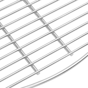vidaXL BBQ Grill Grate Ασημί Ø57 εκ. Ανοξείδωτο ατσάλι