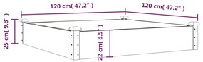 ΖΑΡΝΤΙΝΙΕΡΑ ΥΠΕΡΥΨ. ΜΕ ΕΠΕΝΔΥΣΗ ΓΚΡΙ 120X120X25 ΕΚ. ΜΑΣΙΦ ΕΛΑΤΗ 364294