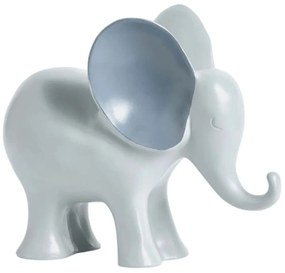 Διακοσμητικό Επιτραπέζιο Elephant 371CTF1301 26x11x23cm Grey Aberto Design Πολυέστερ