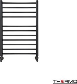 Thermo Bellavia Silk Black - Θερμαινομενη πετσετοκρεμάστρα - 50x75 cm