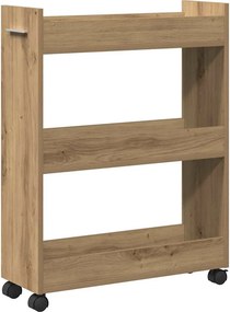 vidaXL Ντουλαπιού (Cabinet) 60 x 22 x 79 εκ Artisan Oak