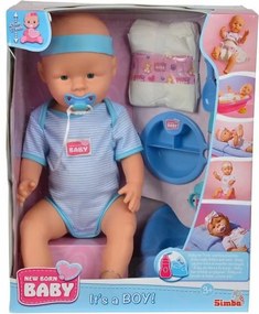Κούκλα με Aξεσουάρ Simba New Born Baby 43 cm