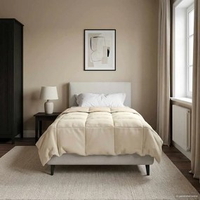 vidaXL Χειμερινό Παπλωματοθήκη 135 x 200 cm Χειμώνας Κρεμ Αναπνεύσιμο